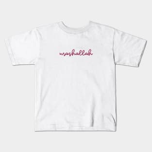 mashallah - maroon red Kids T-Shirt